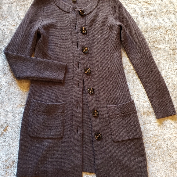 Banana Republic Grey Sweater Coat | Size XS - Picture 6 of 6